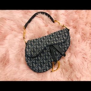 Christian Dior saddle hand bag